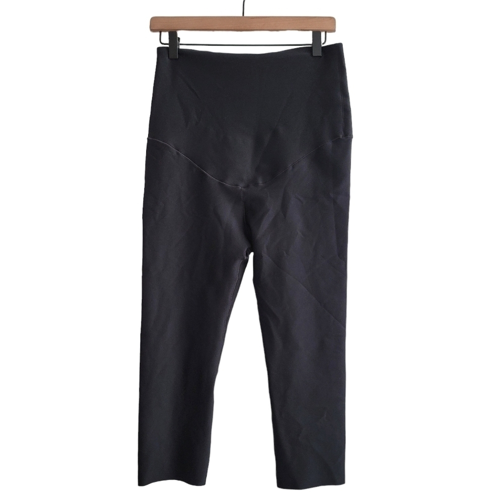 Glowe Collection Maternity Medium Support Leggings Black 19" Cropped